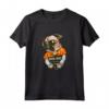 Cool Pug - Pug con Occhiali e Manette Maglietta per Amanti dei Cani - Regalo Unico e Divertente