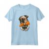 Cool Pug - Pug con Occhiali e Manette Maglietta per Amanti dei Cani - Regalo Unico e Divertente