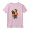 Cool Pug - Pug con Occhiali e Manette Maglietta per Amanti dei Cani - Regalo Unico e Divertente
