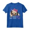 Just A Girl Who Loves Pugs - Regalo di Mamma Carlino Maglietta - Funny Pug Dog Graphic Tee for Kids, Youth, and Teen Girls