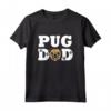 Pug Dad Carlino Papà Cane Cucciolo Maglietta - Miglior Papà Carlino del Mondo - Ideale come Regalo