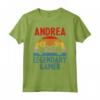 ANDREA Nome Regalo Personalizzato Divertente Gioco Geek Compleanno Maglietta - Idea Regalo Videogiochi - T-shirt Gamer Divertente e Unica