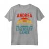 ANDREA Nome Regalo Personalizzato Divertente Gioco Geek Compleanno Maglietta - Idea Regalo Videogiochi - T-shirt Gamer Divertente e Unica