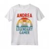 ANDREA Nome Regalo Personalizzato Divertente Gioco Geek Compleanno Maglietta - Idea Regalo Videogiochi - T-shirt Gamer Divertente e Unica