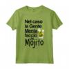 Nel caso la gente menta faccio un mojito - Maglietta divertente per Uomini di Famiglia - Ideale per Compleanni, Natale, Festa del Papà, Festa della Mamma