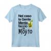 Nel caso la gente menta faccio un mojito - Maglietta divertente per Uomini di Famiglia - Ideale per Compleanni, Natale, Festa del Papà, Festa della Mamma
