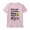 Nel caso la gente menta faccio un mojito - Maglietta divertente per Uomini di Famiglia - Ideale per Compleanni, Natale, Festa del Papà, Festa della Mamma
