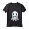 Donna Boo ti vedo! - Fantastico Costume da Fantasma di Halloween Tee Maglietta con Collo a V - Ideale per Vestiti Abbinati in Famiglia