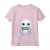 Donna Boo ti vedo! - Fantastico Costume da Fantasma di Halloween Tee Maglietta con Collo a V - Ideale per Vestiti Abbinati in Famiglia