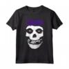 Misfits - Skull Purple Logo Maglietta - Official Band Merchandise for Men and Women - Punk Rock Tee