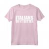 Italiani lo fanno meglio - Maglietta Divertente Italia Orgoglio e Patrimonio - Ideale per Compleanni, Natale e Occasioni Speciali
