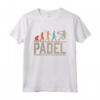 Padel Evolution Evoluzione Uomo Paddle Tennis Divertente Maglietta - Regalo Compleanno per Padelisti - Acquista Online