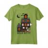 Hello Kitty Casa Infestata - Halloween Maglietta con Licenza Ufficiale HapTiger - Perfetta per Fan di Hello Kitty e Halloween
