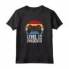 Level 12 Unlocked - Maglietta Compleanno 12 Anni Videogioco - Regalo Tema Controller Retro