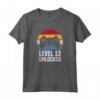 Level 12 Unlocked - Maglietta Compleanno 12 Anni Videogioco - Regalo Tema Controller Retro