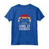 Level 12 Unlocked - Maglietta Compleanno 12 Anni Videogioco - Regalo Tema Controller Retro
