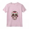 Donna Divertente Teschio Messicano Sugar Skull Messico Maglietta con Collo a V - Ideale per El dia de los Muertos e Feste Messicane - Regalo Unico per Amanti del Messico