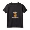 Donna Divertente Costume da Patata - Maglietta Carina con Stile Kawaii Sorridente - Perfetto Regalo per Amanti delle Patate