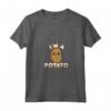 Donna Divertente Costume da Patata - Maglietta Carina con Stile Kawaii Sorridente - Perfetto Regalo per Amanti delle Patate