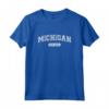 Classico Stile College Michigan 1837 Invecchiato Maglietta - Regalo Unico per gli Amanti del Michigan - Design Originale Vintage