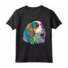 Colorato Cavalier King Charles Spaniel Dog Pop Art Tie Dye Maglietta - Ideale per Amanti dei Cani e Appassionati di Pop Art