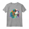 Colorato Cavalier King Charles Spaniel Dog Pop Art Tie Dye Maglietta - Ideale per Amanti dei Cani e Appassionati di Pop Art
