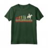 T-Shirt uomo Vintage Retro Divertente - Cowboy Cavallo Evolution Maglietta - Ideale regalo per gli Amanti del Cowboy