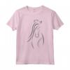 Cavalli Contorno Camicia Cavallo Amore - Maglietta per Ragazza Appassionata di Equitazione - Ideale per Compleanno o Natale