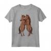 Cavallo Ragazza Donne Equitazione Maglietta - Leggera e Comoda - Amo i Cavalli