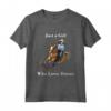 Just a Girl Who Loves Horses - Maglietta Equitazione Western per Donna Forte - Ideale per Regalo Amanti Cavalli
