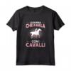 Cavaliere Horse Girl Equitazione Parlo Con Mio Cavallo Maglietta - Ideale per Amanti degli Animali e Istruttori di Equitazione
