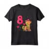 Bambino Ottavo Compleanno Cavallo Pony Ragazza 8 Anni - Super Maglietta per il Compleanno dei Bambini - Ideale per Appassionati di Equitazione
