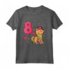 Bambino Ottavo Compleanno Cavallo Pony Ragazza 8 Anni - Super Maglietta per il Compleanno dei Bambini - Ideale per Appassionati di Equitazione
