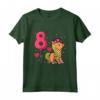 Bambino Ottavo Compleanno Cavallo Pony Ragazza 8 Anni - Super Maglietta per il Compleanno dei Bambini - Ideale per Appassionati di Equitazione