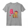 Bambino Ottavo Compleanno Cavallo Pony Ragazza 8 Anni - Super Maglietta per il Compleanno dei Bambini - Ideale per Appassionati di Equitazione