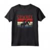 Rodeo Bull Equitazione Western Retro Bucking Bronco Cowboy Maglietta - Ideale per Cavalieri di Toro e Amanti della Cultura Western