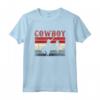 Rodeo Bull Equitazione Western Retro Bucking Bronco Cowboy Maglietta - Ideale per Cavalieri di Toro e Amanti della Cultura Western