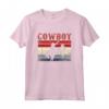 Rodeo Bull Equitazione Western Retro Bucking Bronco Cowboy Maglietta - Ideale per Cavalieri di Toro e Amanti della Cultura Western