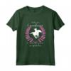 Cavalli & Equitazione Per Ragazza - Nato Per Cavalcare Maglietta - Idea Regalo per Amanti dell'Equitazione