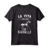 Maglietta con Tema Cavallo per Donne e Ragazze - Ideale Regalo per Appassionati di Cavalli - La Libertà è Cavalcare un Cavallo