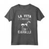 Maglietta con Tema Cavallo per Donne e Ragazze - Ideale Regalo per Appassionati di Cavalli - La Libertà è Cavalcare un Cavallo