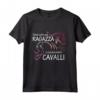 Maglietta Cavallo Donne Ragazze - Regalo Equestre per Amanti dei Cavalli - La Vita è Meglio a Cavallo