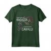 Maglietta Cavallo Donne Ragazze - Regalo Equestre per Amanti dei Cavalli - La Vita è Meglio a Cavallo