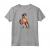 Carino Cavallo T-shirt per Bambini Compleanno - Felice Compleanno Cavallino - Maglia con Maniche Raglan per Amanti dei Cavalli
