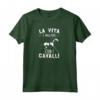 Maglietta con tema cavallo per Donne e Ragazze - Felpa con Cappuccio - Regalo Ideale per Appassionati di Cavalli e Cavallerizzi