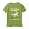Il Mio Cavallo Mi Chiama - Maglietta Cavaliere per Amanti dei Cavalli - Ideale per Equitazione e Corse di Cavalli