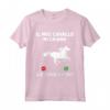 Il Mio Cavallo Mi Chiama - Maglietta Cavaliere per Amanti dei Cavalli - Ideale per Equitazione e Corse di Cavalli
