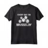 Everyday Im Brusselin Cavoletti di Bruxelles Go Vegan Pun Designer Felpa - Maglietta Vegana Divertente per Attivisti - Ideale per Compleanno o Natale