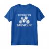 Everyday Im Brusselin Cavoletti di Bruxelles Go Vegan Pun Designer Felpa - Maglietta Vegana Divertente per Attivisti - Ideale per Compleanno o Natale