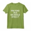 Faccia Finta di Essere un Cavoletto di Bruxelles - Divertente Maglia a Manica per Natale - Ideale per Cucinare e Mangiare Cavoletti di Bruxelles